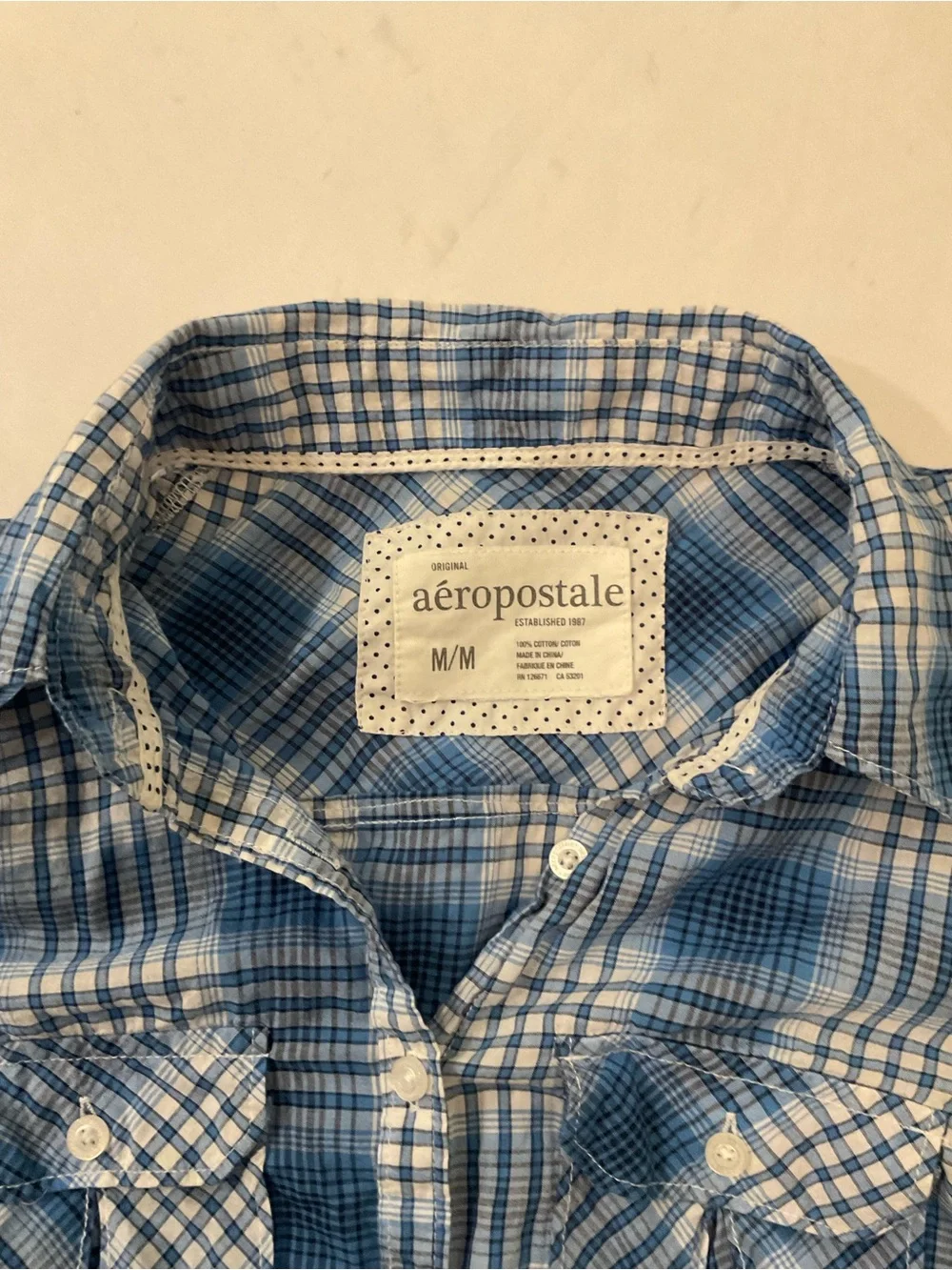 Aéropostale Plaid Button-Up‎ Shirt